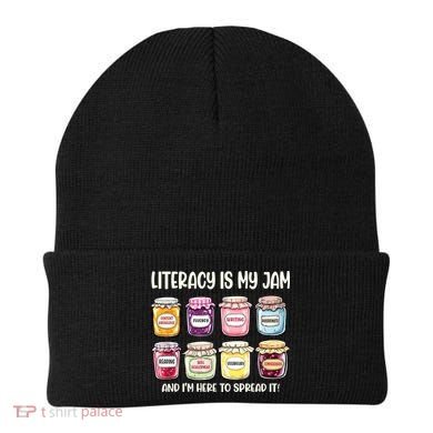 Teaching Literacy Is My Jam Gift For Teachers Beanie