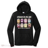 Teaching Literacy Is My Jam Gift For Teachers Women's Hoodie thumb 0