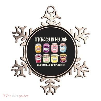 Teaching Literacy Is My Jam Gift For Teachers Ornament