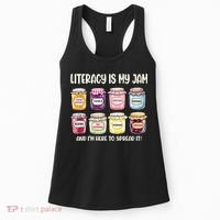 Teaching Literacy Is My Jam Gift For Teachers Women's Tank Top thumb 0