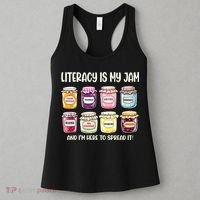 Teaching Literacy Is My Jam Gift For Teachers Women's Tank Top thumb 3