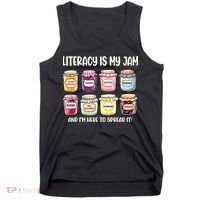 Teaching Literacy Is My Jam Gift For Teachers Tank Top thumb 0