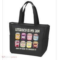Teaching Literacy Is My Jam Gift For Teachers Tote Bag thumb 3
