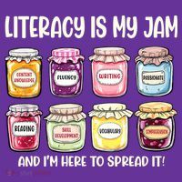 Teaching Literacy Is My Jam Gift For Teachers Button thumb 1