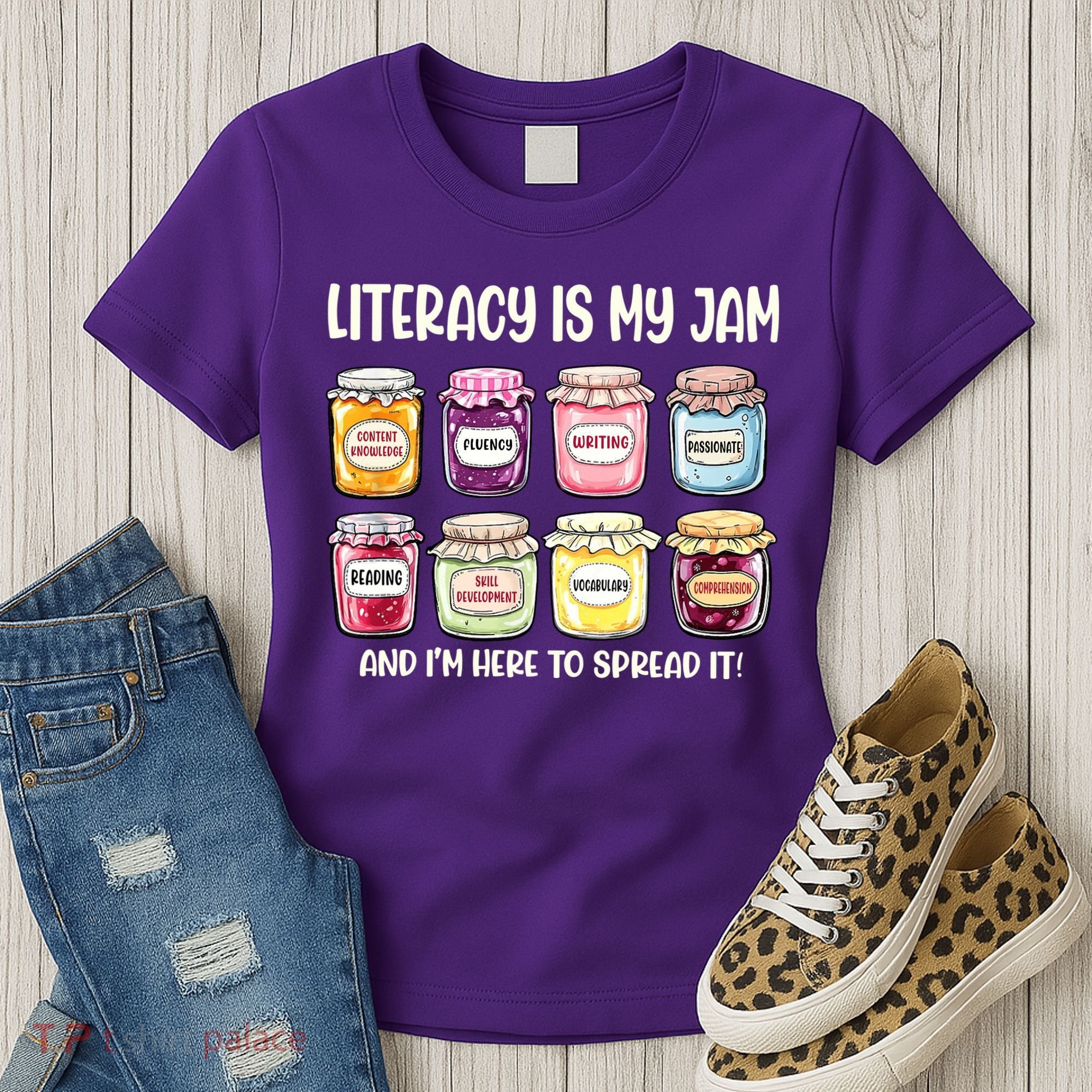 Teaching Literacy Is My Jam Gift For Teachers Women's T-Shirt