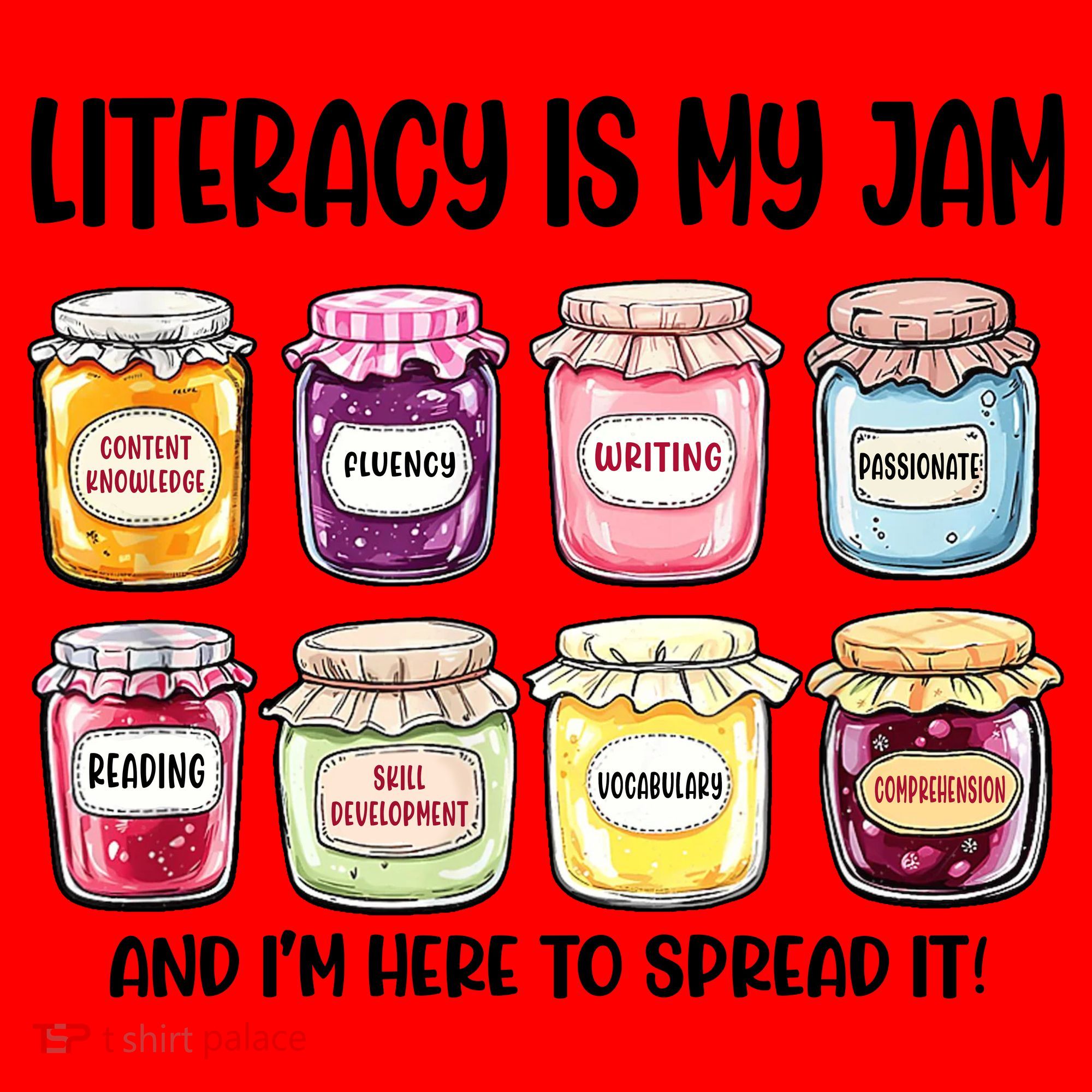 Teaching Literacy Is My Jam Gift For Teachers Santa Hat