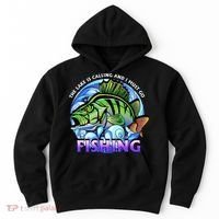 The Lake Is Calling And I Must Go Fishing Hoodie thumb 0