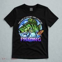 The Lake Is Calling And I Must Go Fishing T-Shirt thumb 5