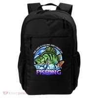 The Lake Is Calling And I Must Go Fishing Backpack thumb 0