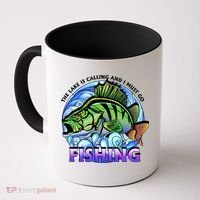 The Lake Is Calling And I Must Go Fishing Coffee Mug thumb 0