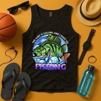 The Lake Is Calling And I Must Go Fishing Tank Top thumb 4
