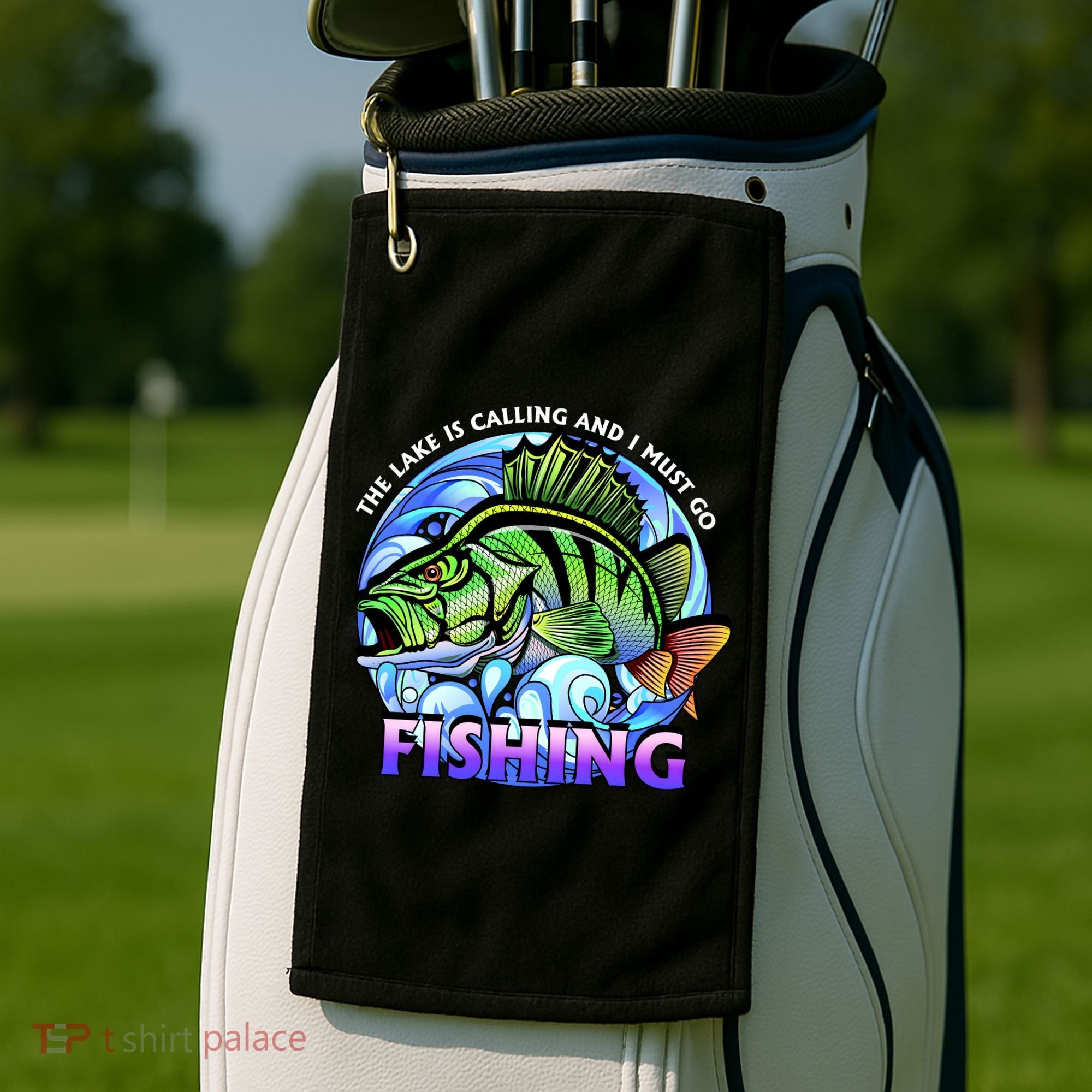 The Lake Is Calling And I Must Go Fishing Golf Towel