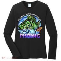 The Lake Is Calling And I Must Go Fishing Women's Long Sleeve Shirt thumb 0