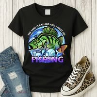 The Lake Is Calling And I Must Go Fishing Women's T-Shirt thumb 3