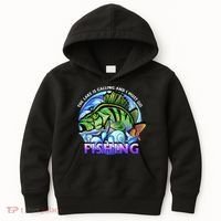 The Lake Is Calling And I Must Go Fishing Kids Hoodie thumb 0