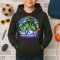 The Lake Is Calling And I Must Go Fishing Kids Hoodie thumb 2