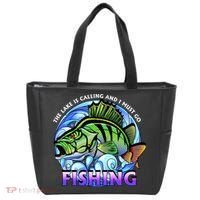 The Lake Is Calling And I Must Go Fishing Tote Bag thumb 0