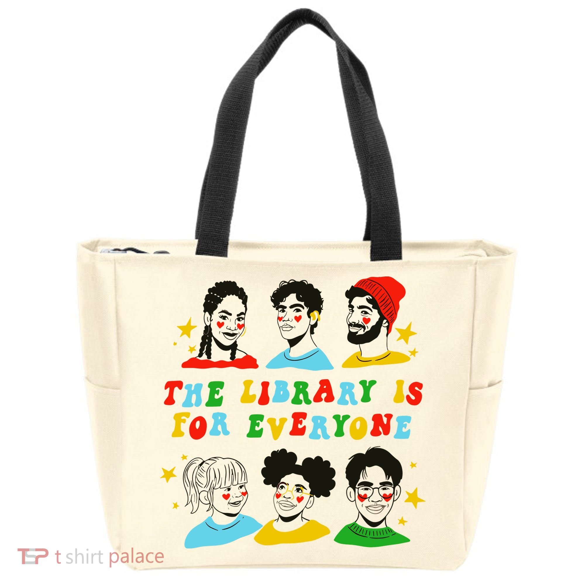 The Library Is For Everyone Tote Bag