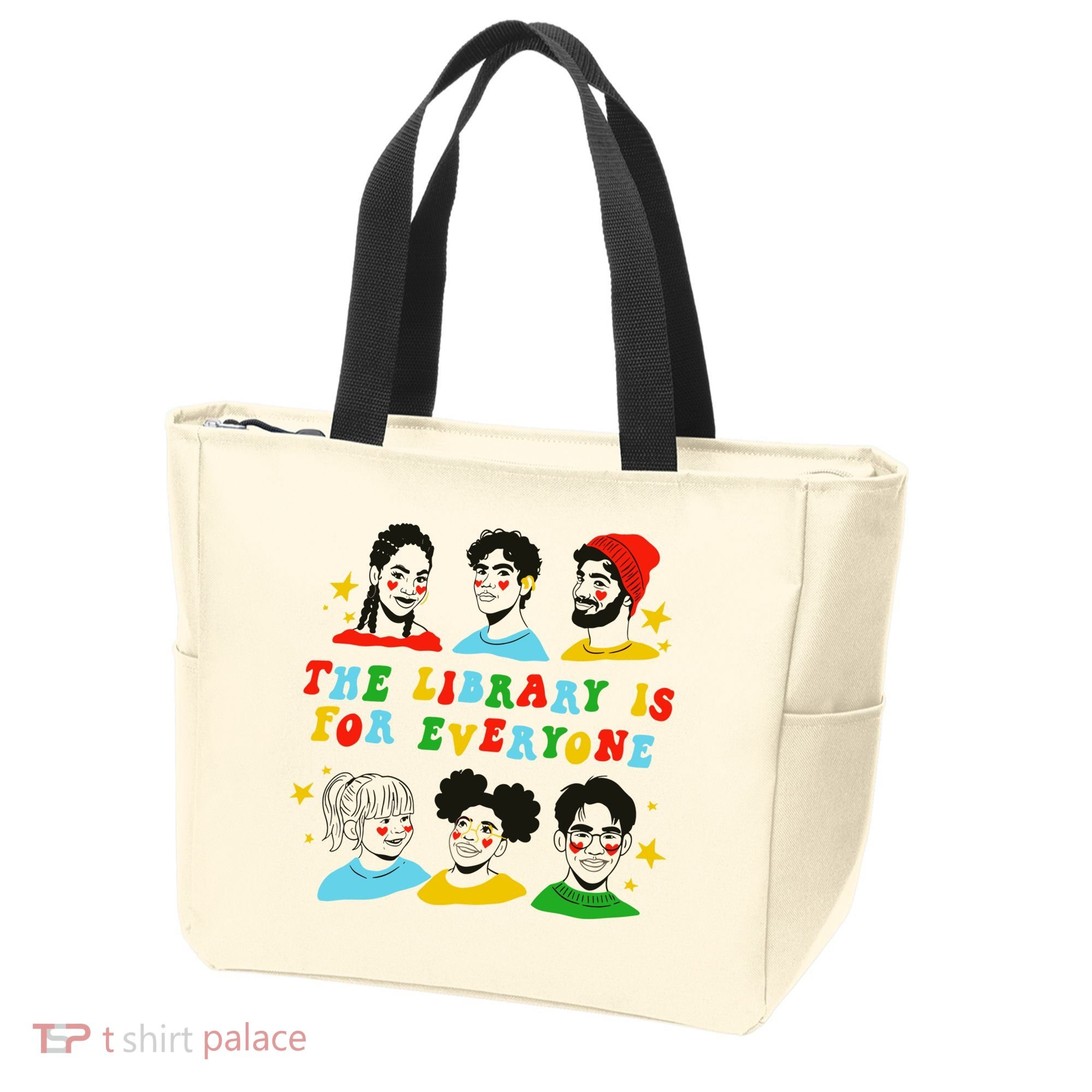 The Library Is For Everyone Tote Bag