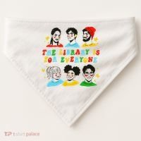 The Library Is For Everyone USA-Made Doggie Bandana thumb 0