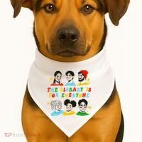 The Library Is For Everyone USA-Made Doggie Bandana thumb 1