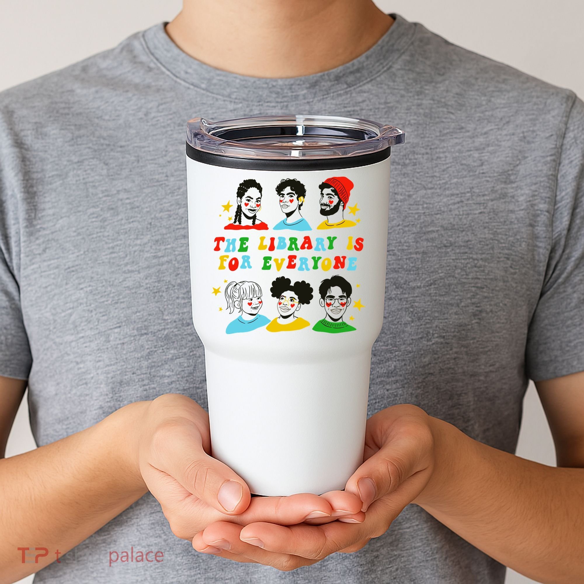 The Library Is For Everyone Tumbler
