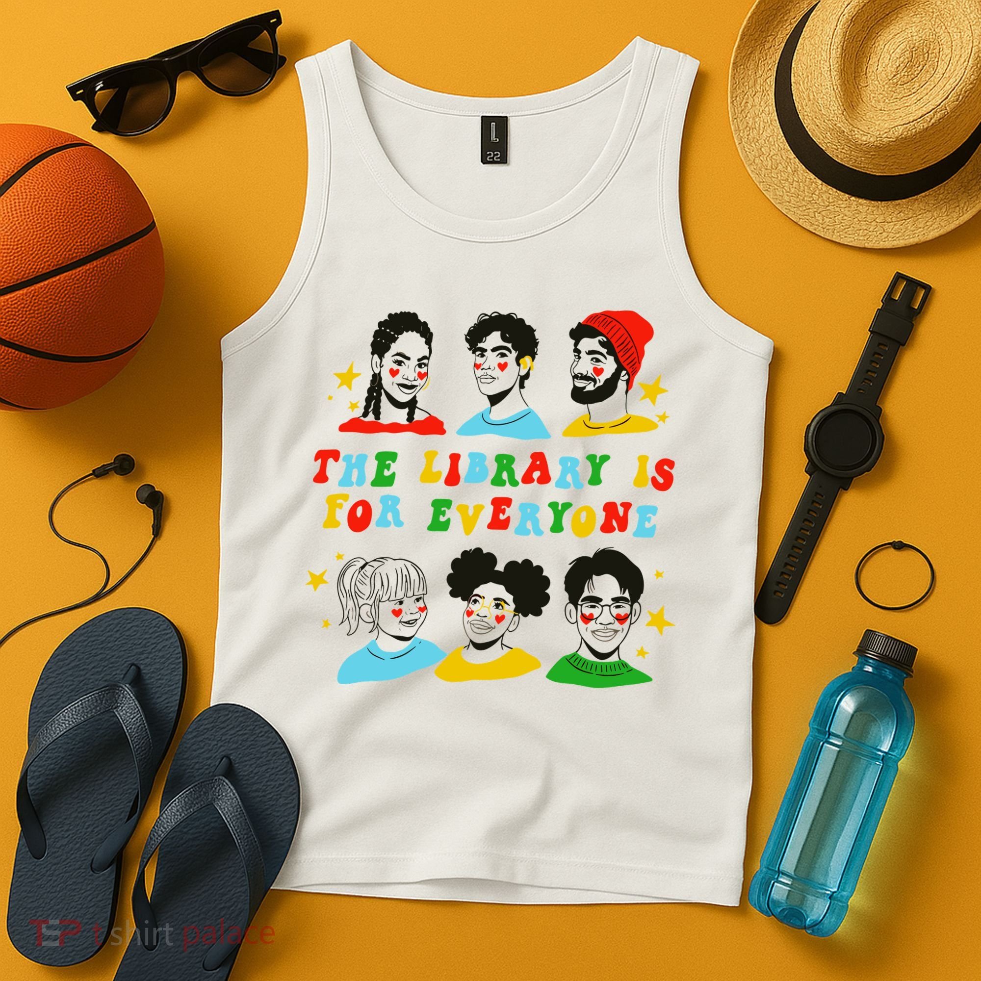 The Library Is For Everyone Tank Top