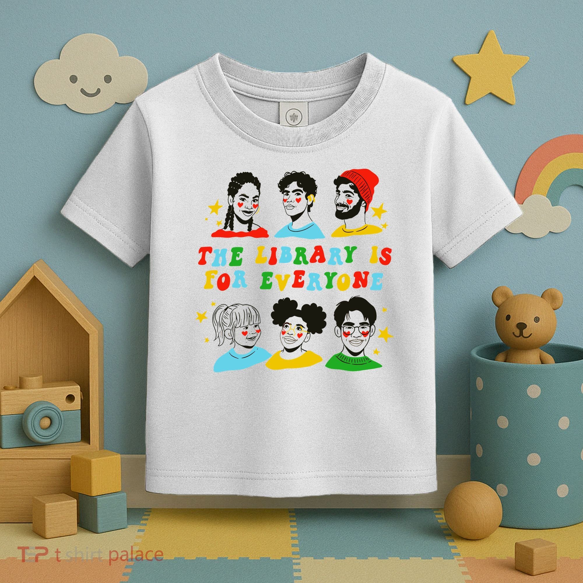The Library Is For Everyone Toddler T-Shirt