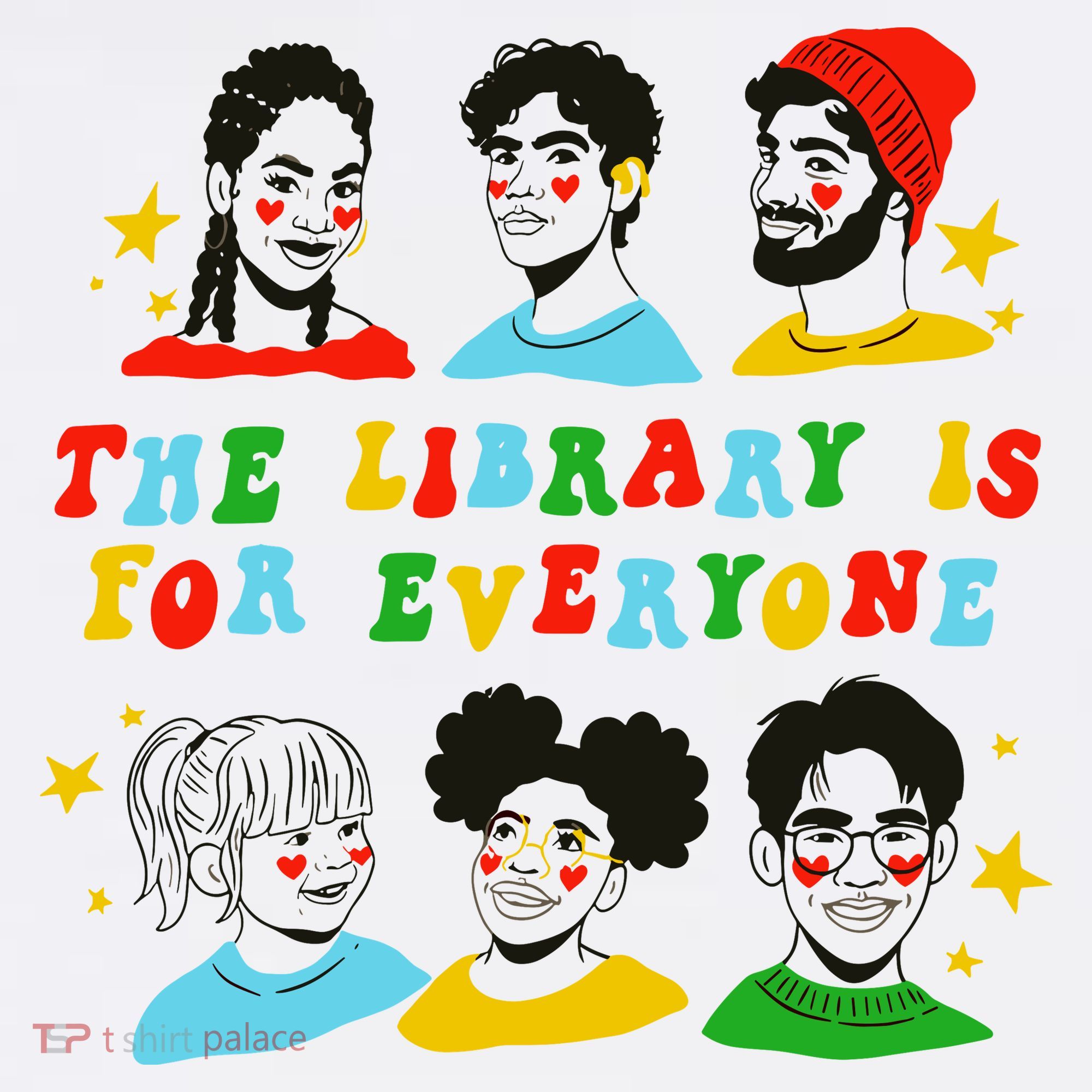 The Library Is For Everyone Visor