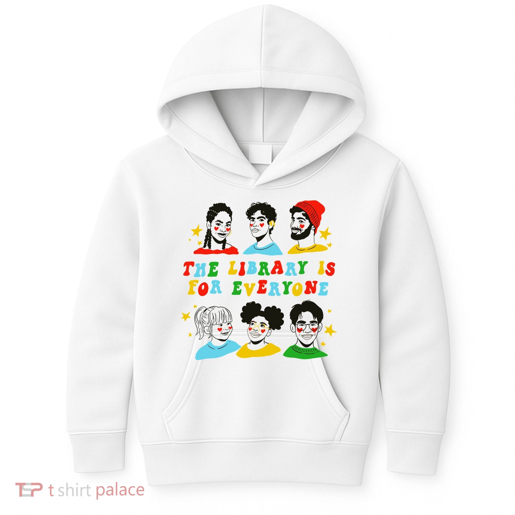 The Library Is For Everyone Kids Hoodie