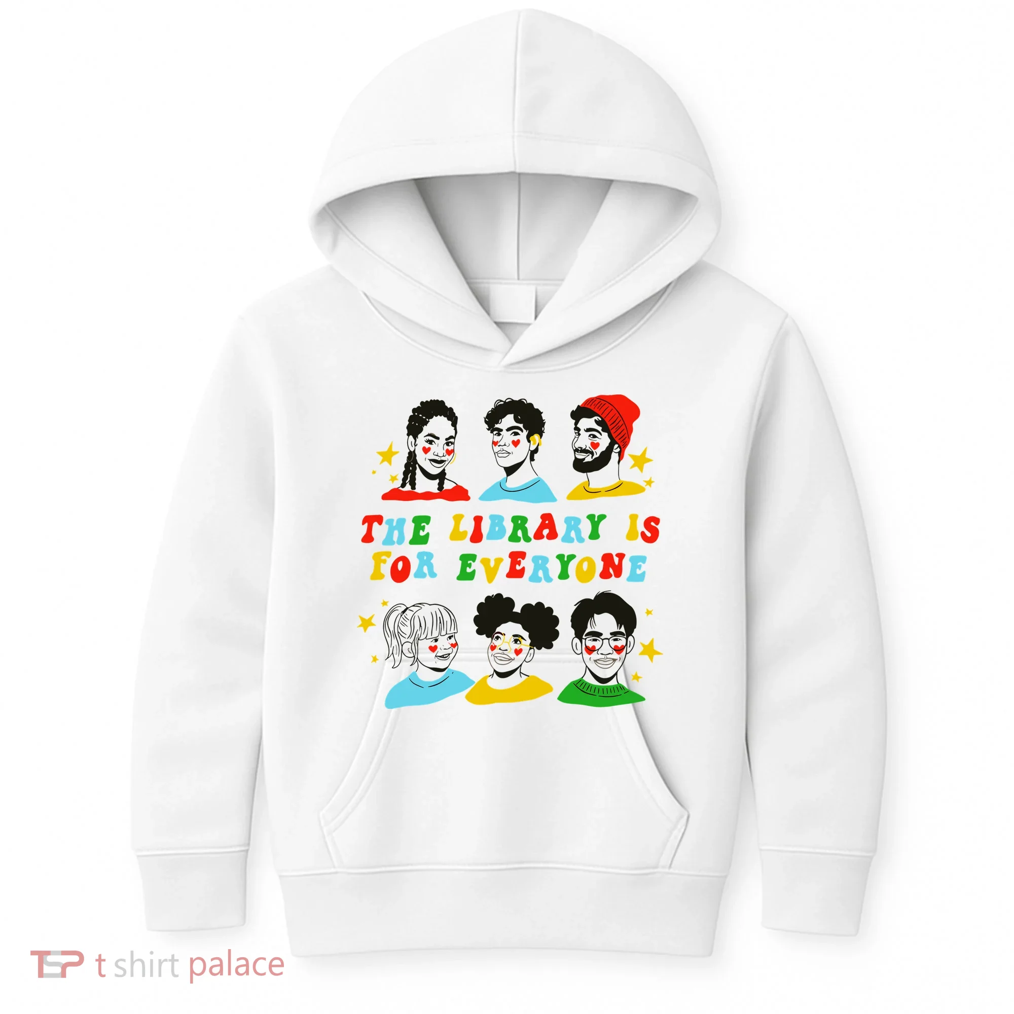 The Library Is For Everyone Kids Hoodie