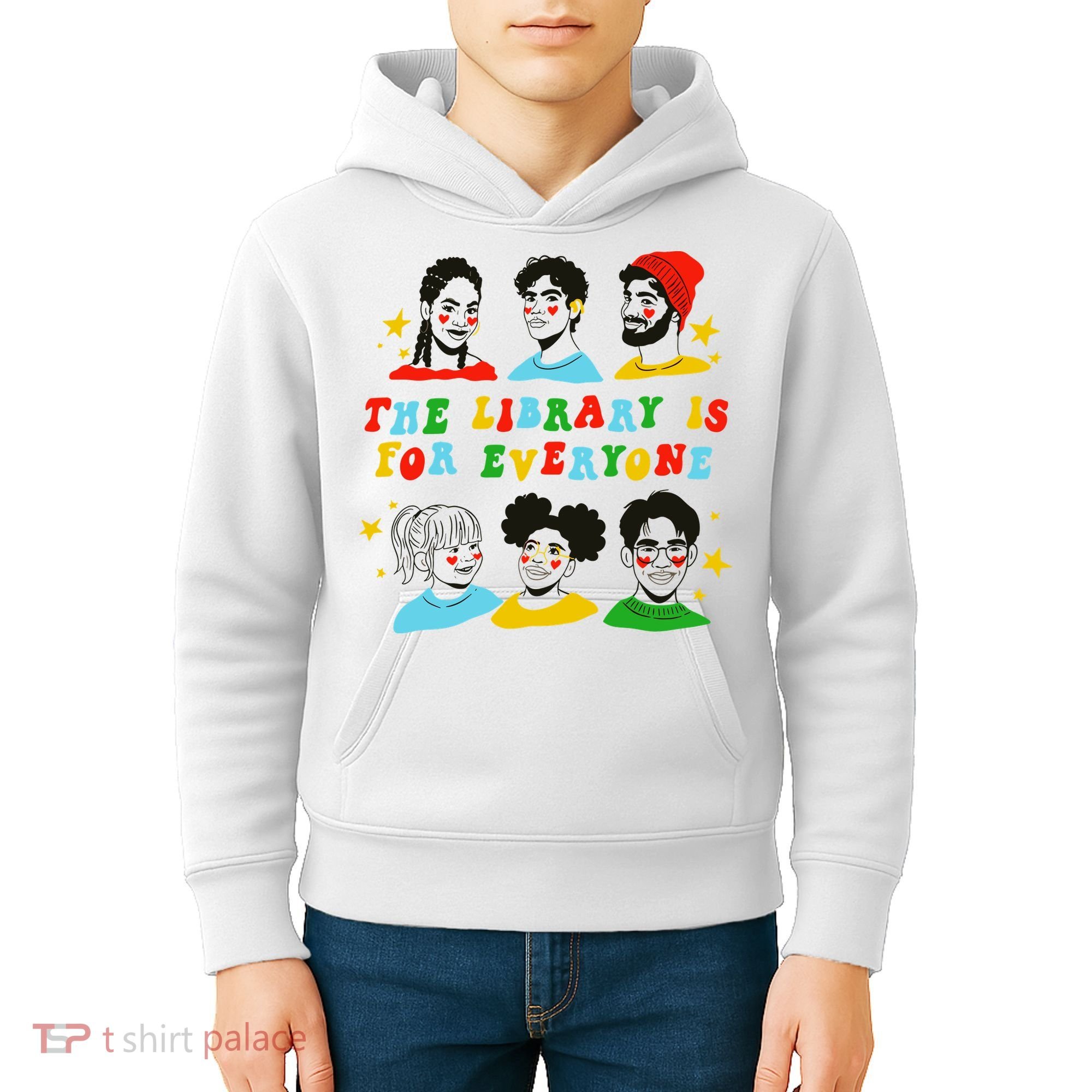 The Library Is For Everyone Kids Hoodie