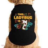 This Ladybug Is 7 Cute Gift Doggie Tank thumb 0