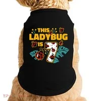This Ladybug Is 7 Cute Gift Doggie Tank thumb 0