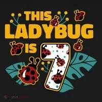 This Ladybug Is 7 Cute Gift Doggie Tank thumb 4