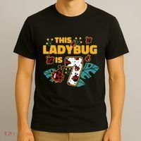 This Ladybug Is 7 Cute Gift T-Shirt thumb 3