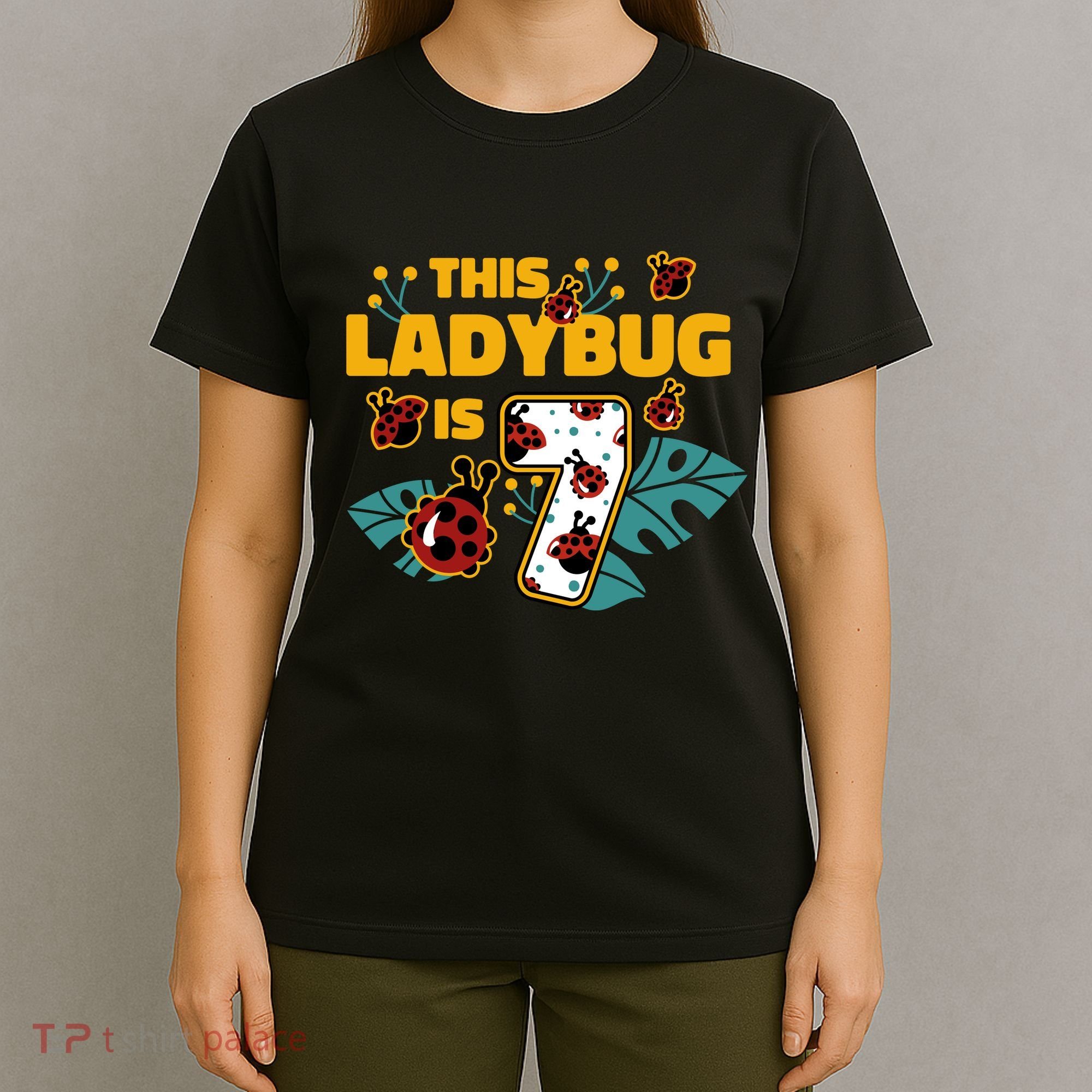 This Ladybug Is 7 Cute Gift T-Shirt