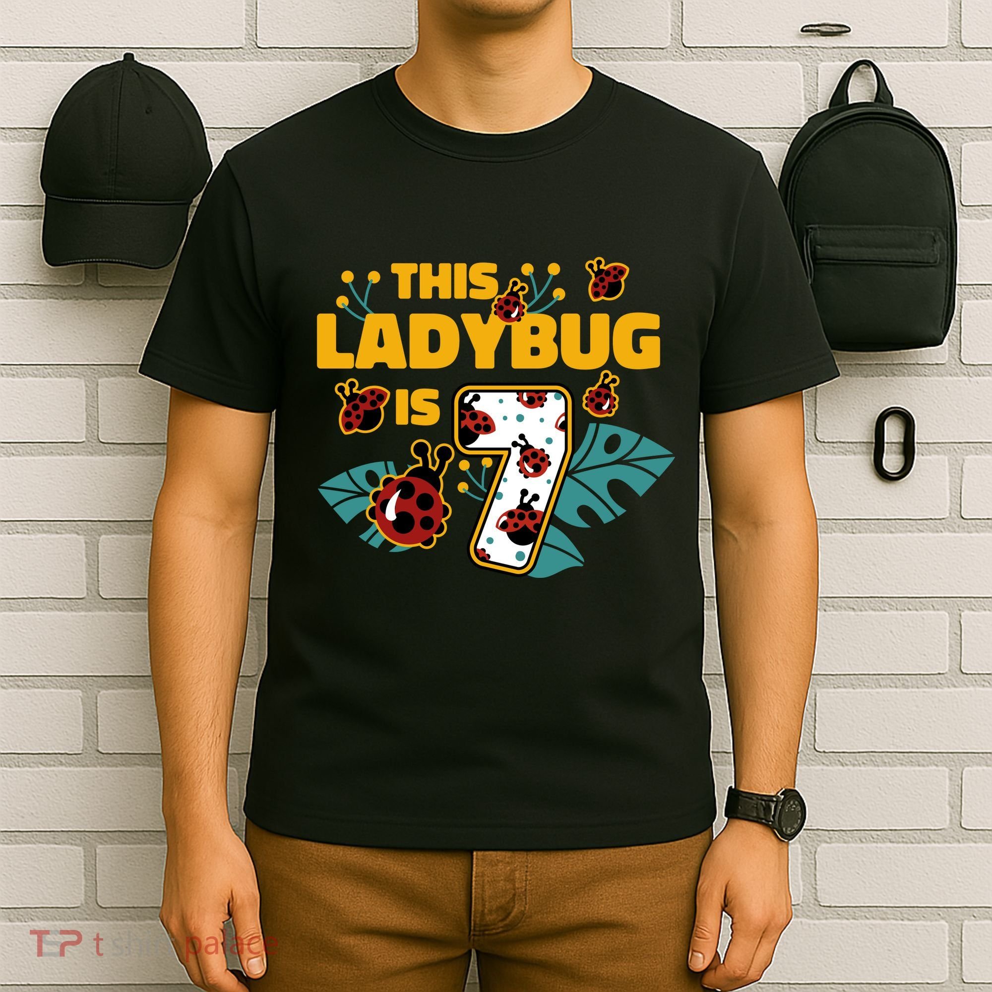 This Ladybug Is 7 Cute Gift T-Shirt