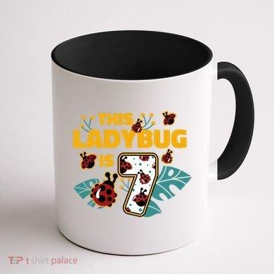This Ladybug Is 7 Cute Gift Coffee Mug back