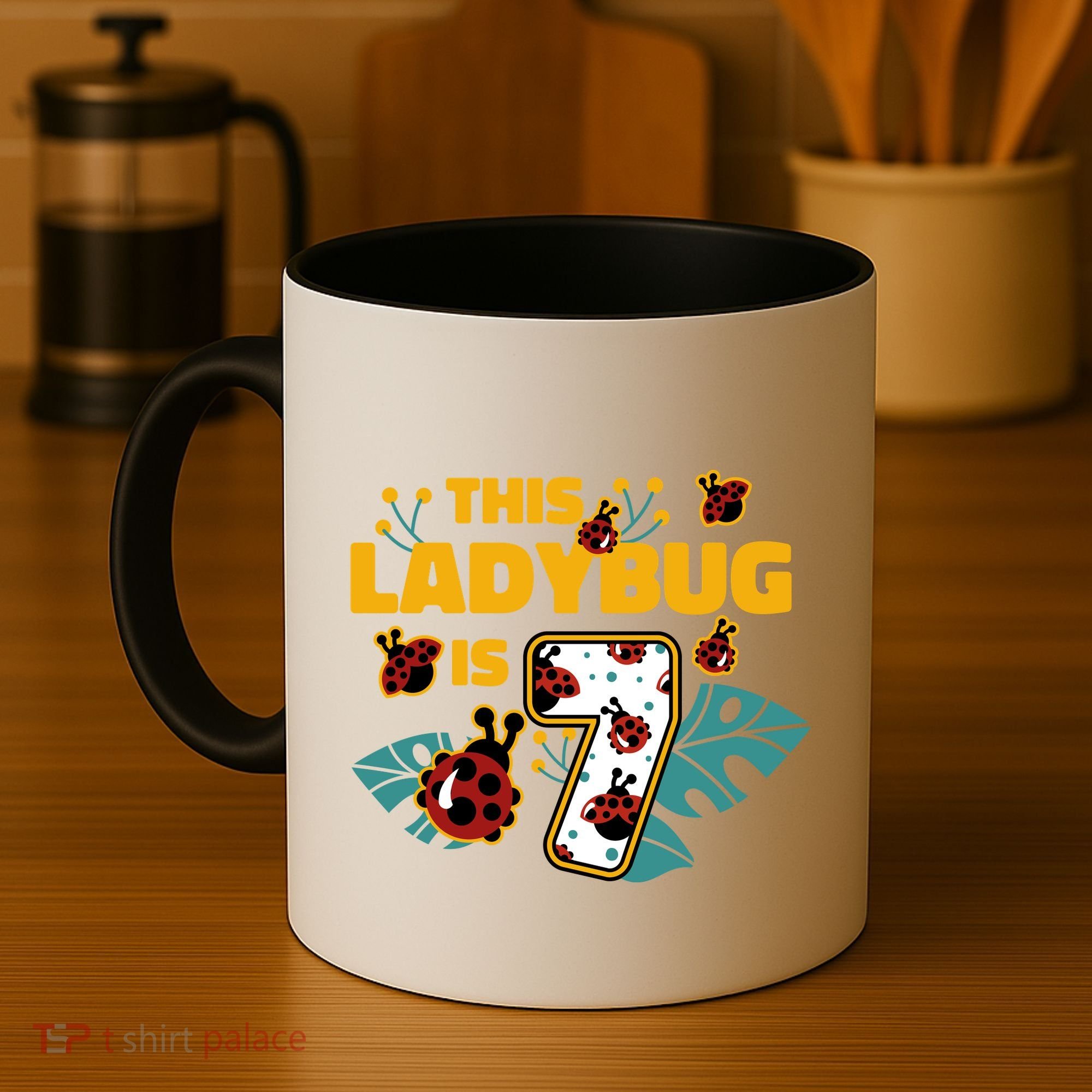 This Ladybug Is 7 Cute Gift Coffee Mug
