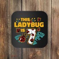 This Ladybug Is 7 Cute Gift Coaster thumb 0