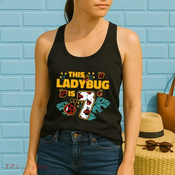 This Ladybug Is 7 Cute Gift Women's Tank Top