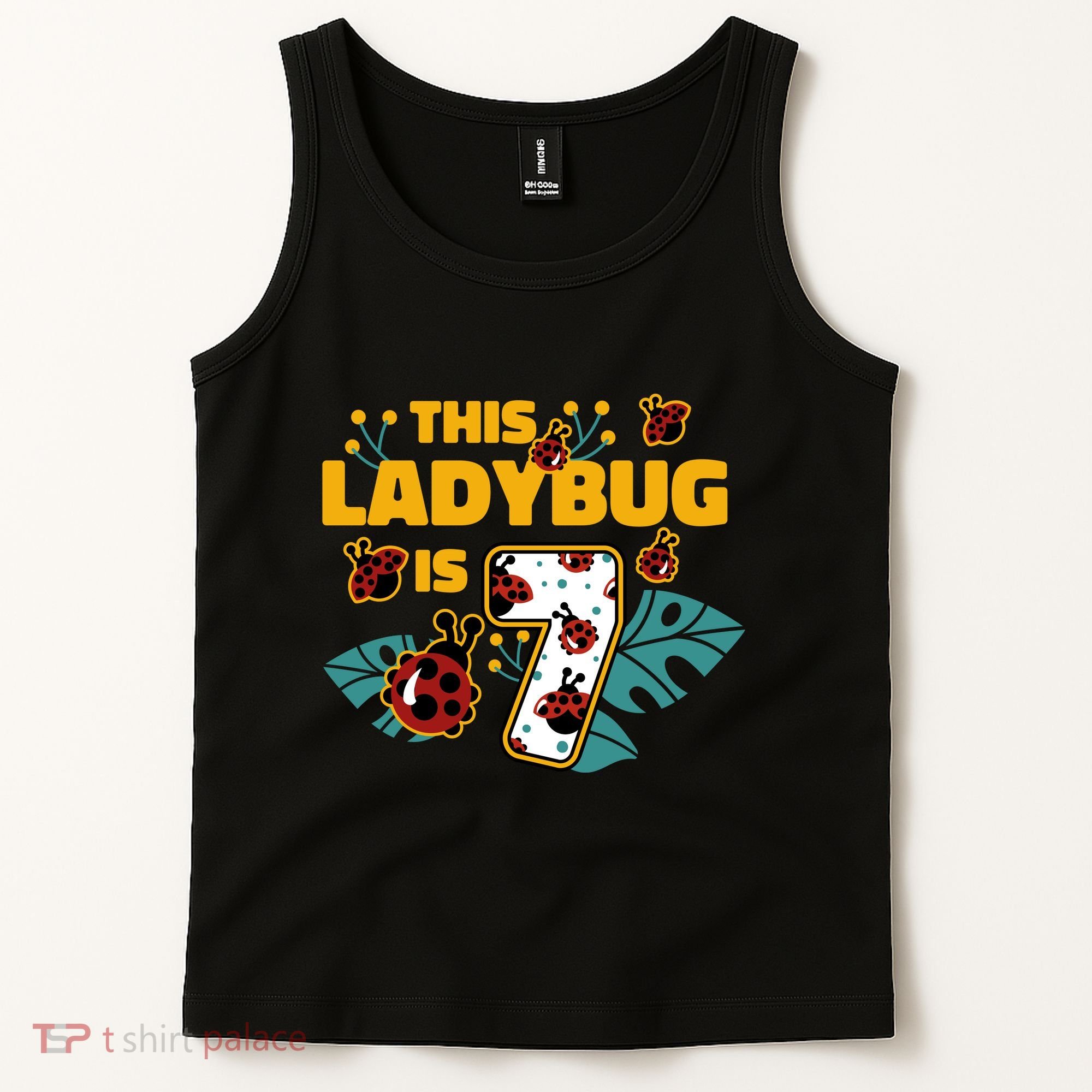 This Ladybug Is 7 Cute Gift Tank Top