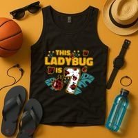 This Ladybug Is 7 Cute Gift Tank Top thumb 4