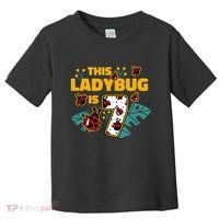 This Ladybug Is 7 Cute Gift Toddler T-Shirt thumb 0