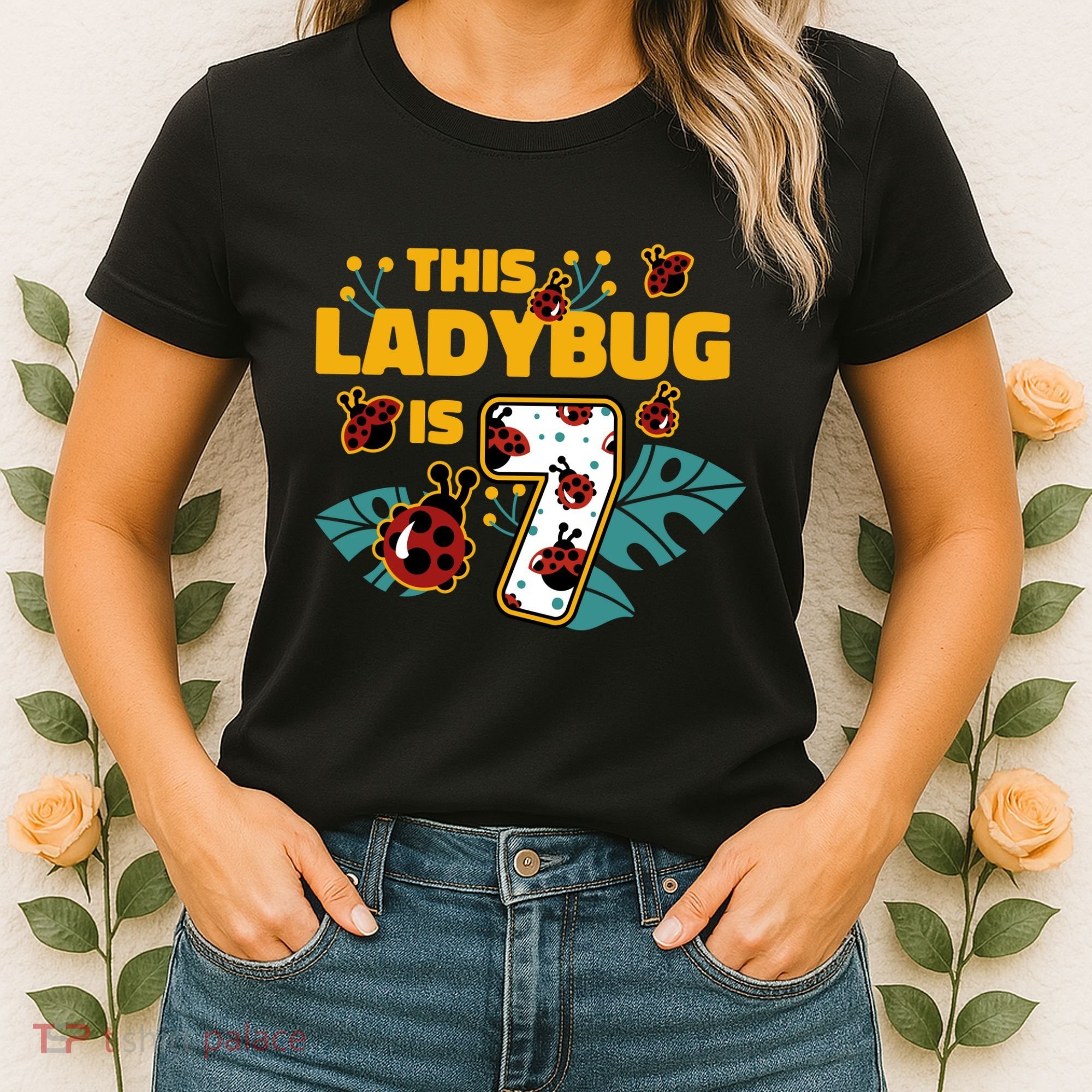 This Ladybug Is 7 Cute Gift Women's T-Shirt