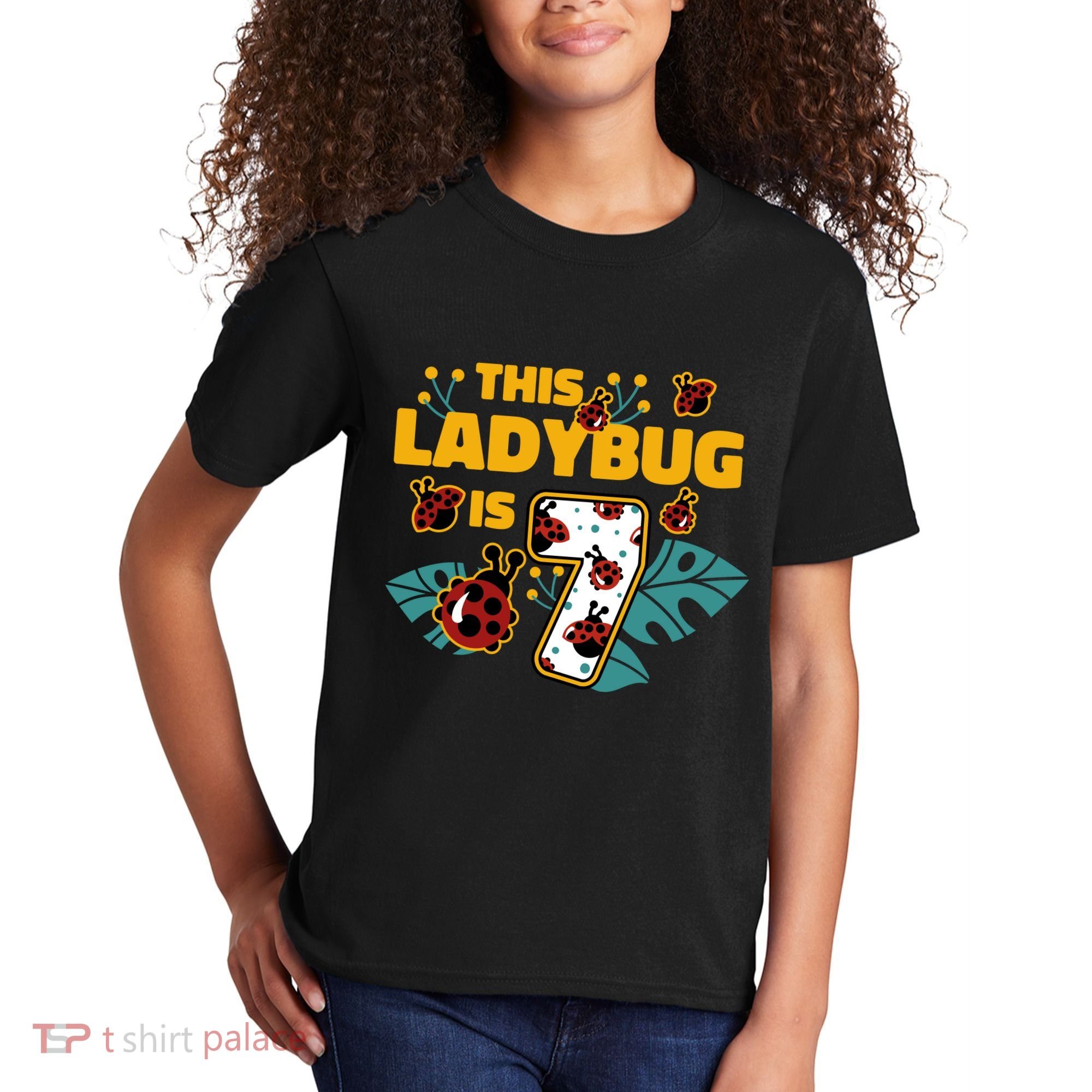 This Ladybug Is 7 Cute Gift Kids T-Shirt