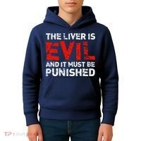 The Liver Is Evil And It Must Be Punished Kids Hoodie thumb 4