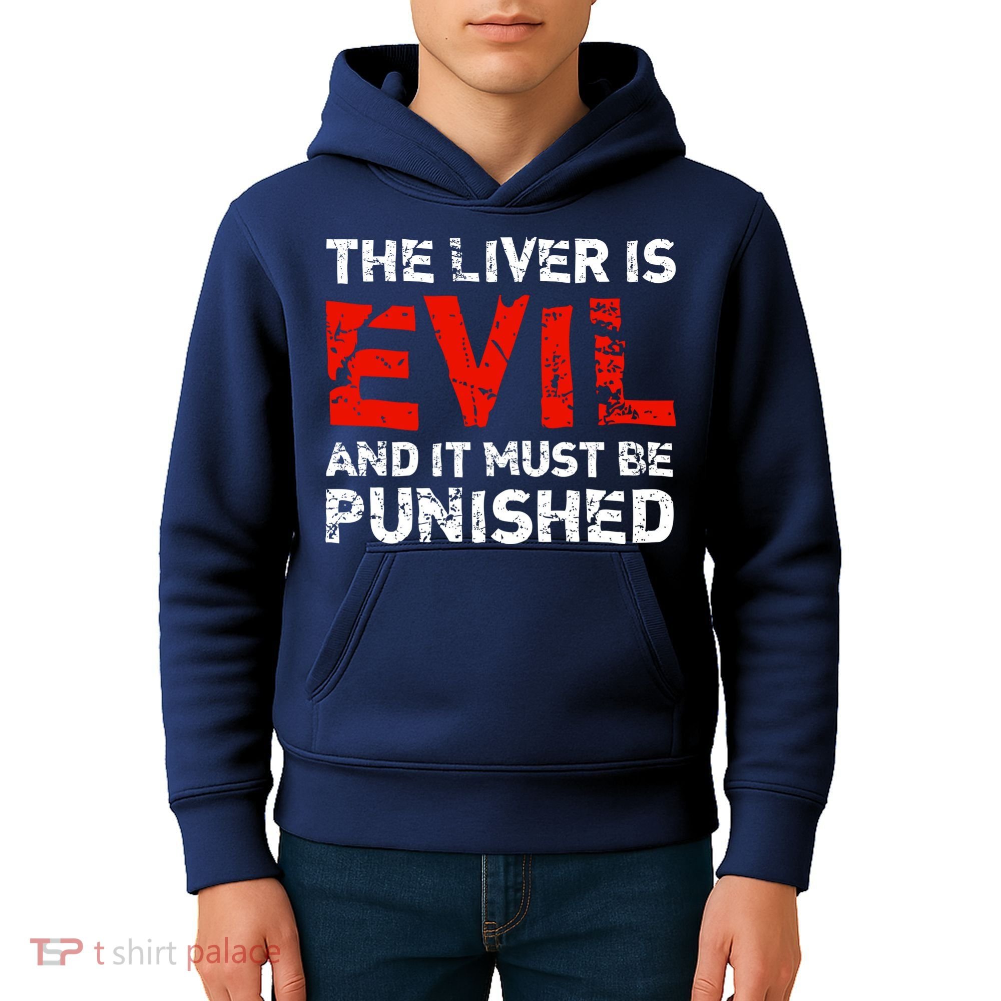 The Liver Is Evil And It Must Be Punished Kids Hoodie