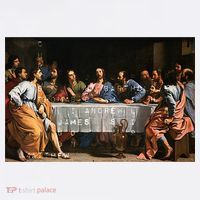 The Lord Jesus Christ With 12 Apostles On The Lords Supper T-Shirt thumb 7